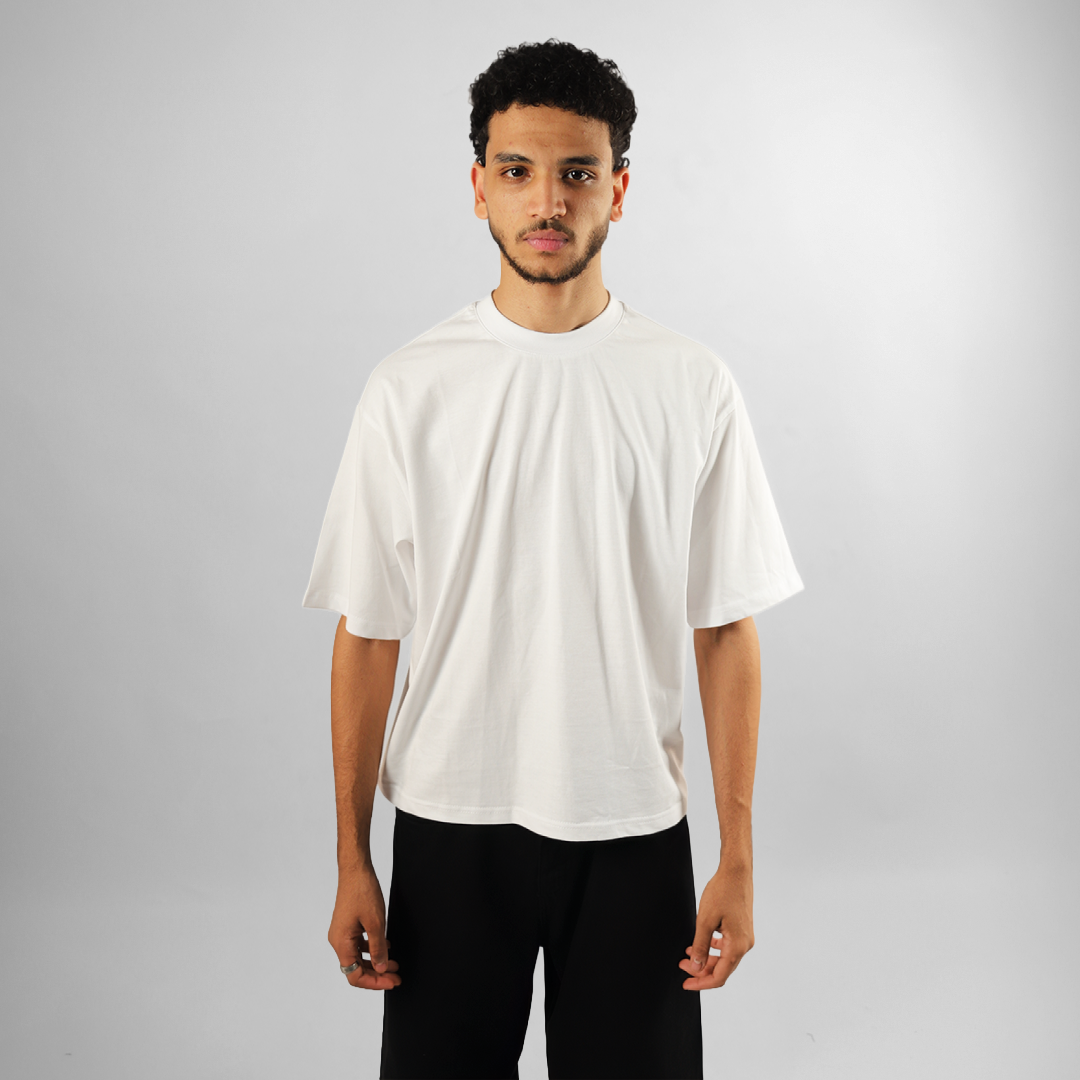 BLANK BOXY TEE IN WHITE