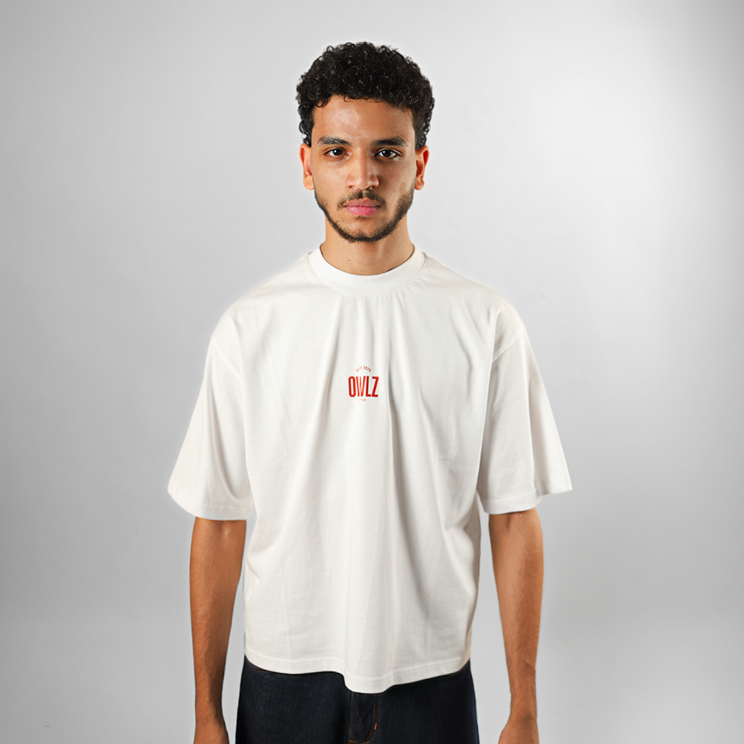NO HATE JUST OWLZ BOXY TEE