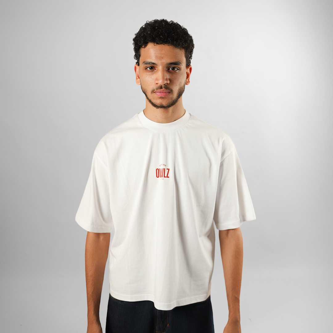 NO HATE JUST OWLZ BOXY TEE