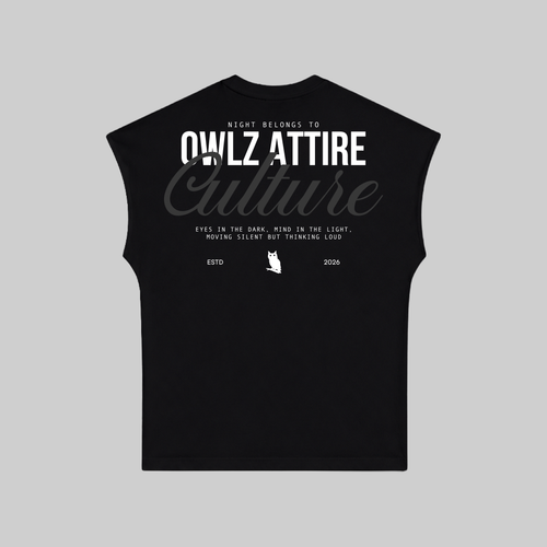 BLACK NIGHT CULTURE SLEEVELESS TEE